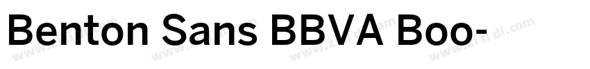 Benton Sans BBVA Boo字体转换